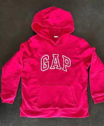 속기모 GAP 핑크 후드 부착 후드티 M