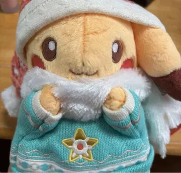 포켓몬 센터 크리스마스 2024 피카츄 봉제 인형