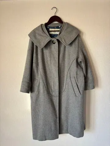 츠모리치사토 빅 칼라 코트