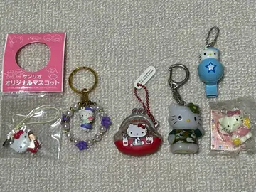 헬로키티 키링 6개 세트 1997 산리오
