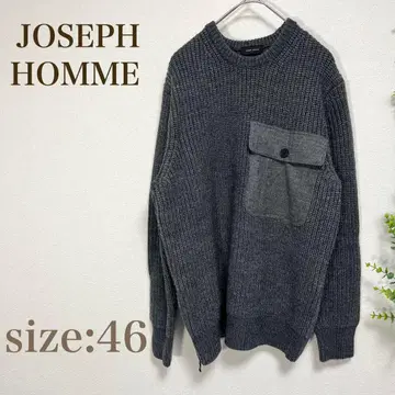 JOSEPH HOMME 울 니트 다크 그레이 46 남성용