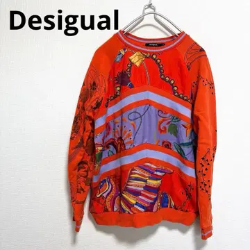 데시구알 Desigual 얇은 소재 스카프 패턴 맨투맨