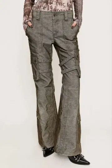 SLY WASHED CORDUROY FLARE 사이즈 2