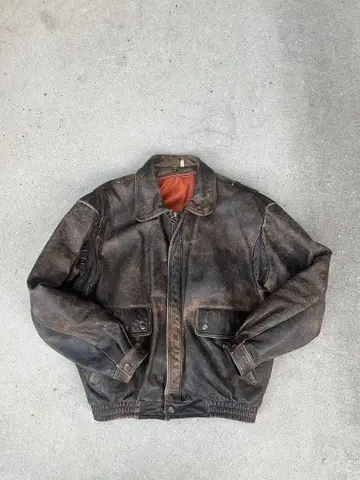 leather jacket dark brown