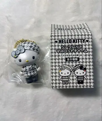 헬로키티 모노크롬 걸리시 시크릿 마스코트 참 헬로미미