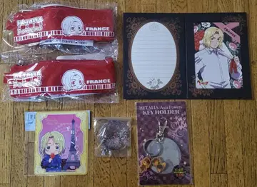헤타리아 프랑스 굿즈 키링 스티커 펜 케이스 세트