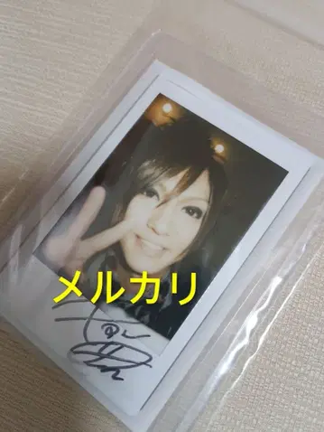 골든 폭격기 금박 야규 유타카 폴라로이드 사진 사인 새상품급