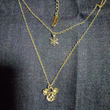 미키마우스 눈꽃 목걸이