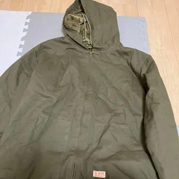 JaVa. 후드 부착 올리브 자켓