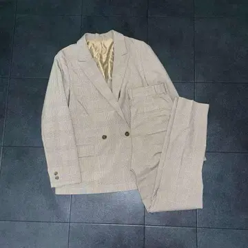 정장 셀렉트 셋업 수트 9호 베이지 체크 여성용