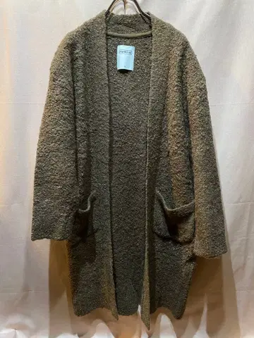 RattleTrap 롱 니트 가디건 코트 알파카 혼방 울 비기