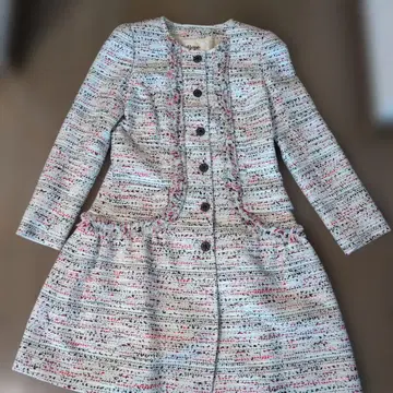 Rene 트위드 무릎 기장 원피스