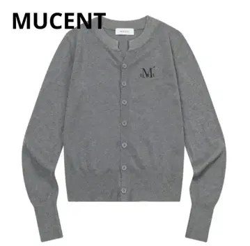 무센토 그레이 버튼 가디건