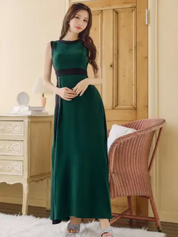 캬바쿠라 클럽 롱 드레스