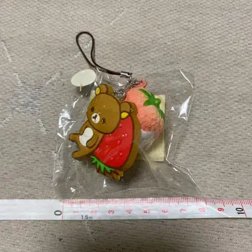 리락쿠마 스퀴즈 스트랩 마스코트 딸기