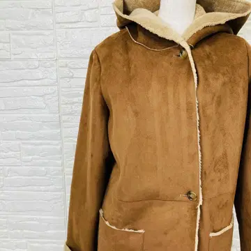 어반 리서치 무스탕 푸드코트 브라운 FREE 사이즈 [ 1585-29 ]