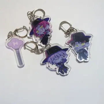 KPOP 걸즈! 데몬 헌터 키링 4개 세트입니다