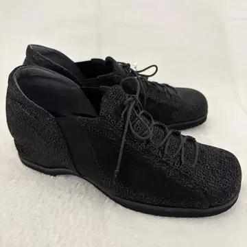 미사용 새상품 택 포함 미스쿄코 스니커즈 웨지솔 레이스업 와이드