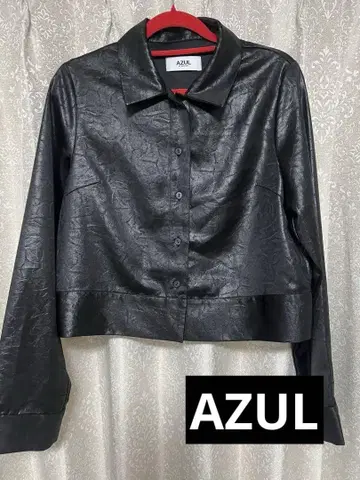 AZUL 블랙 크롭 자켓