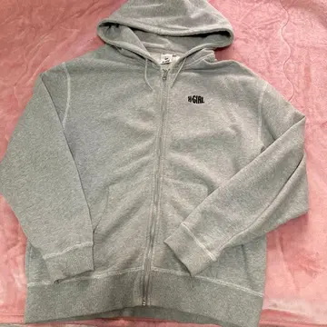 X-GIRL 그레이 집업 후드티