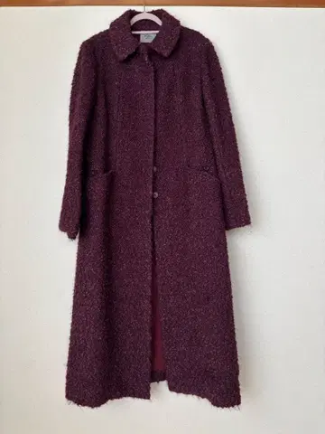 조셉 폰트 울 혼방 롱 코트 퍼플