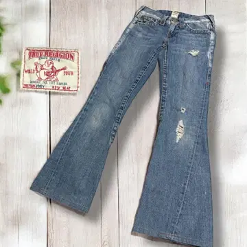 레어 True Religion 부츠컷 플레어 데님 26 빈티지