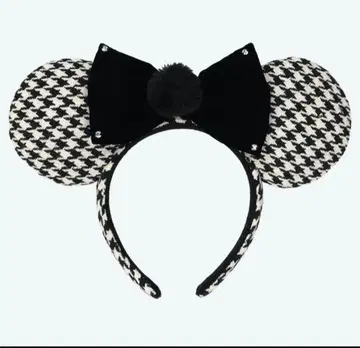 디즈니 미니 하운드투스 체크 머리띠