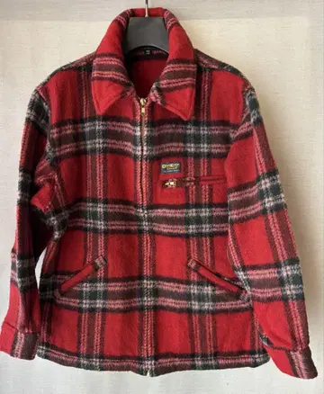 [ 새상품급 ] OshKosh 울 체크 커버올 M