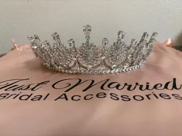 Just Married 지르코니아 크라운 티아라