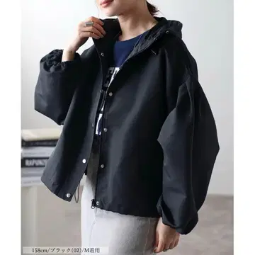 anlulu 앙루루 벌룬 슬리브 마운틴 파카 M 블랙