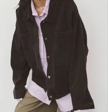HANNE 루즈핏 워크 자켓 (데님 자켓)