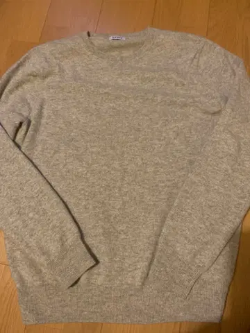 myday 100% 캐시미어 크루넥 스웨터 L 그레이