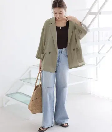 journal standard 시어 테일러드 자켓 카키