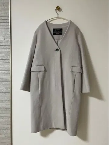 SLOBE IENA V넥 노카라 울 코트 36 그레이