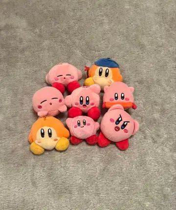 커비 봉제 인형 8개 세트