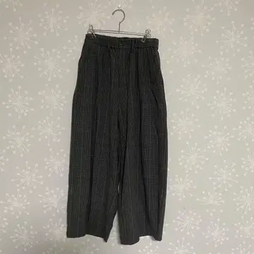 휴일과 시 가을/겨울 모자 꽁지 팬츠 체크 무늬