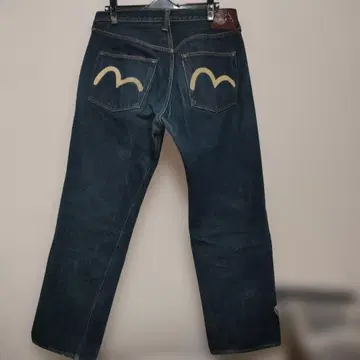 EVISU 2001 No.1 스페셜 화이트 카모메 w36 일본제 블랙 귀