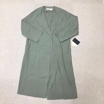 새상품 7-IDconcept. 롱 코트 긴팔 카키 M 사이즈