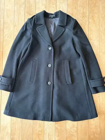 theory 블랙 울 테일러드 코트