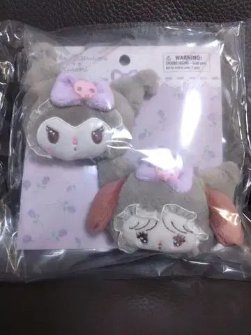 [ 세일 ] 산리오 mikko 앞머리 헤어 클립 수플레 쿠로미 미코