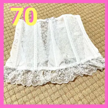 브라이덜 이너 세모아 웨이스트 니퍼 코르셋 화이트 사이즈 70