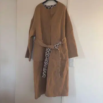 LOUNIE 레오파드 코트 택 포함