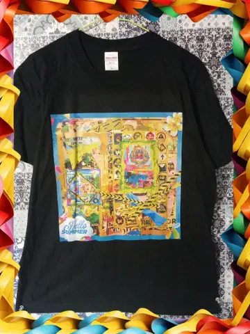 컬러풀 썸머 그래픽 T셔츠