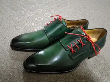프란체스코 베니뇨 그린 레더 드레스 슈즈