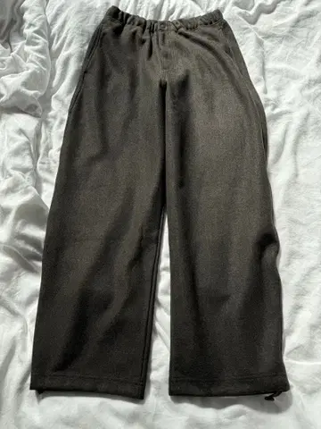 [ 완판 컬러 ] Uniqlo U 브러쉬드 맨투맨 와이드 팬츠 브라운 S