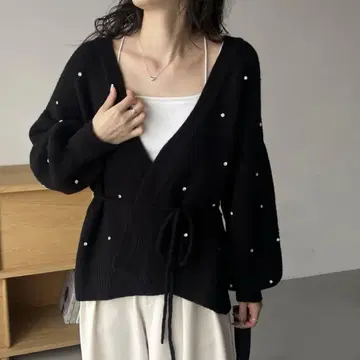 비쥬 랩 가디건