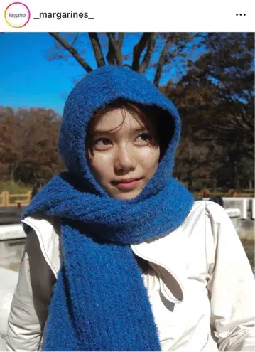 margarines 머플러 블루 O