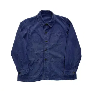 60s 프랑스군 커버올 퍼플네이비 워크 자켓 유로 프렌치