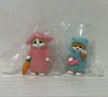 모프 샌드 포근포근 파자마냥 피규어 토끼 고양이