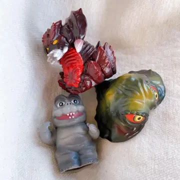 고질라 소프트 비닐 퍼펫 마스코트 헤도라 미니라 디스트로이어